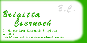 brigitta csernoch business card